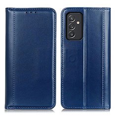 Custodia Portafoglio In Pelle Cover con Supporto M05L per Samsung Galaxy Quantum4 5G Blu