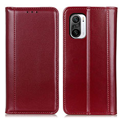 Custodia Portafoglio In Pelle Cover con Supporto M05L per Xiaomi Mi 11i 5G Rosso