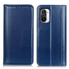 Custodia Portafoglio In Pelle Cover con Supporto M05L per Xiaomi Redmi K40 5G Blu