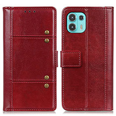 Custodia Portafoglio In Pelle Cover con Supporto M06L per Motorola Moto Edge 20 Lite 5G Rosso