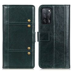 Custodia Portafoglio In Pelle Cover con Supporto M06L per Oppo A53s 5G Verde