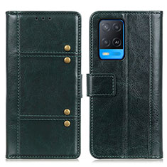 Custodia Portafoglio In Pelle Cover con Supporto M06L per Oppo A54 4G Verde