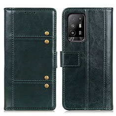 Custodia Portafoglio In Pelle Cover con Supporto M06L per Oppo A94 5G Verde