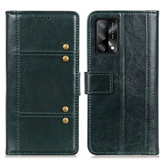 Custodia Portafoglio In Pelle Cover con Supporto M06L per Oppo F19s Verde