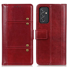 Custodia Portafoglio In Pelle Cover con Supporto M06L per Samsung Galaxy A05s Rosso