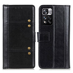 Custodia Portafoglio In Pelle Cover con Supporto M06L per Xiaomi Mi 11i 5G (2022) Nero