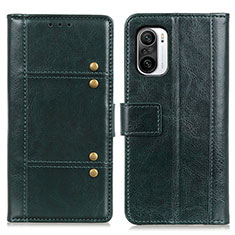 Custodia Portafoglio In Pelle Cover con Supporto M06L per Xiaomi Mi 11X 5G Verde