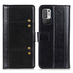 Custodia Portafoglio In Pelle Cover con Supporto M06L per Xiaomi Redmi Note 10 5G Nero