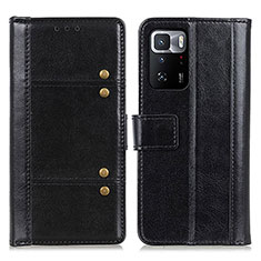 Custodia Portafoglio In Pelle Cover con Supporto M06L per Xiaomi Redmi Note 10 Pro 5G Nero