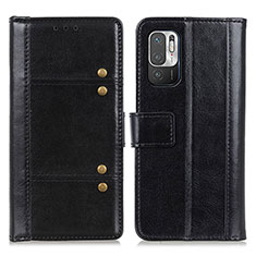 Custodia Portafoglio In Pelle Cover con Supporto M06L per Xiaomi Redmi Note 10T 5G Nero