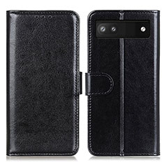 Custodia Portafoglio In Pelle Cover con Supporto M07L per Google Pixel 6a 5G Nero