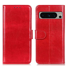 Custodia Portafoglio In Pelle Cover con Supporto M07L per Google Pixel 8 Pro 5G Rosso