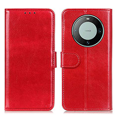 Custodia Portafoglio In Pelle Cover con Supporto M07L per Huawei Mate 60 Pro Rosso