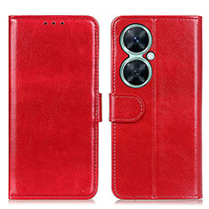 Custodia Portafoglio In Pelle Cover con Supporto M07L per Huawei Nova 11i Rosso