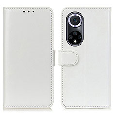 Custodia Portafoglio In Pelle Cover con Supporto M07L per Huawei Nova 9 Bianco