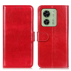 Custodia Portafoglio In Pelle Cover con Supporto M07L per Motorola Moto Edge (2023) 5G Rosso