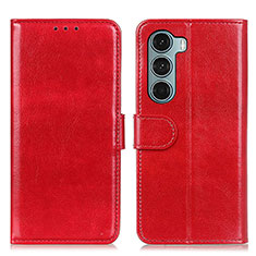 Custodia Portafoglio In Pelle Cover con Supporto M07L per Motorola Moto Edge S30 5G Rosso