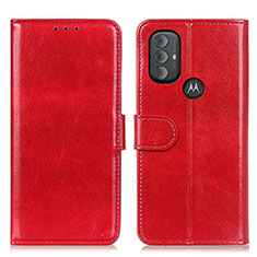 Custodia Portafoglio In Pelle Cover con Supporto M07L per Motorola Moto G Play (2023) Rosso