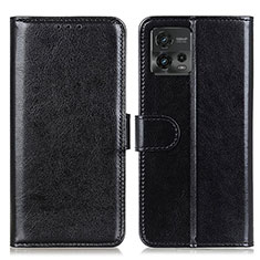 Custodia Portafoglio In Pelle Cover con Supporto M07L per Motorola Moto G72 Nero