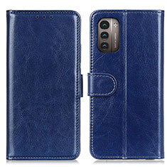 Custodia Portafoglio In Pelle Cover con Supporto M07L per Nokia G11 Blu