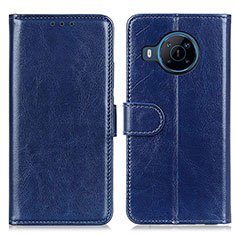 Custodia Portafoglio In Pelle Cover con Supporto M07L per Nokia X100 5G Blu