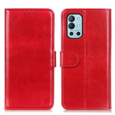 Custodia Portafoglio In Pelle Cover con Supporto M07L per OnePlus 9R 5G Rosso