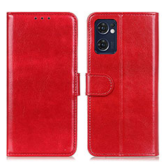 Custodia Portafoglio In Pelle Cover con Supporto M07L per OnePlus Nord CE 2 5G Rosso