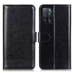 Custodia Portafoglio In Pelle Cover con Supporto M07L per Oppo A53s 5G Nero