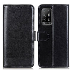 Custodia Portafoglio In Pelle Cover con Supporto M07L per Oppo A94 5G Nero