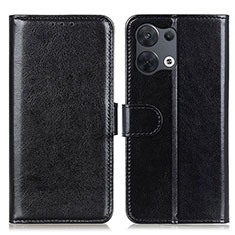 Custodia Portafoglio In Pelle Cover con Supporto M07L per Oppo Reno8 5G Nero