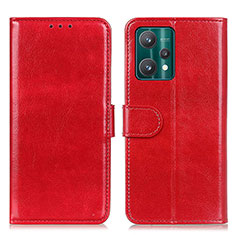 Custodia Portafoglio In Pelle Cover con Supporto M07L per Realme 9 Pro+ Plus 5G Rosso