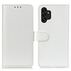 Custodia Portafoglio In Pelle Cover con Supporto M07L per Samsung Galaxy A04s Bianco