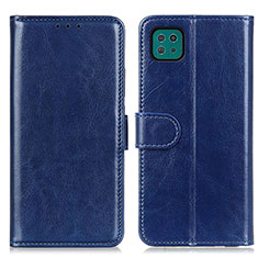 Custodia Portafoglio In Pelle Cover con Supporto M07L per Samsung Galaxy A22 5G Blu