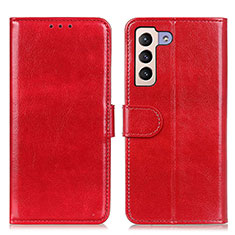 Custodia Portafoglio In Pelle Cover con Supporto M07L per Samsung Galaxy S21 Plus 5G Rosso