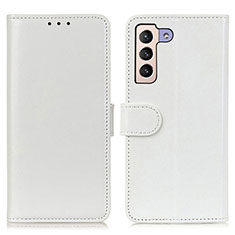 Custodia Portafoglio In Pelle Cover con Supporto M07L per Samsung Galaxy S22 Plus 5G Bianco