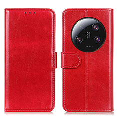 Custodia Portafoglio In Pelle Cover con Supporto M07L per Xiaomi Mi 13 Ultra 5G Rosso