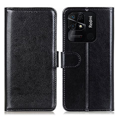 Custodia Portafoglio In Pelle Cover con Supporto M07L per Xiaomi Redmi 10C 4G Nero