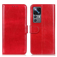 Custodia Portafoglio In Pelle Cover con Supporto M07L per Xiaomi Redmi K50 Ultra 5G Rosso