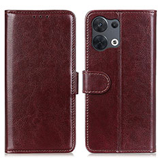 Custodia Portafoglio In Pelle Cover con Supporto M07L per Xiaomi Redmi Note 13 5G Marrone