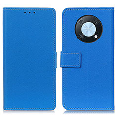 Custodia Portafoglio In Pelle Cover con Supporto M08L per Huawei Enjoy 50 Pro Blu