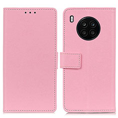 Custodia Portafoglio In Pelle Cover con Supporto M08L per Huawei Honor 50 Lite Rosa