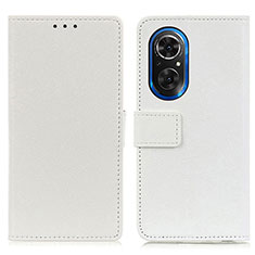 Custodia Portafoglio In Pelle Cover con Supporto M08L per Huawei Honor 50 SE 5G Bianco