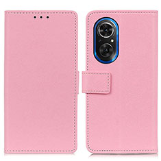 Custodia Portafoglio In Pelle Cover con Supporto M08L per Huawei Honor 50 SE 5G Rosa