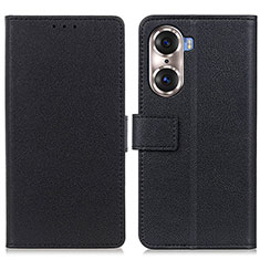 Custodia Portafoglio In Pelle Cover con Supporto M08L per Huawei Honor 60 5G Nero