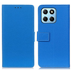 Custodia Portafoglio In Pelle Cover con Supporto M08L per Huawei Honor X6 Blu