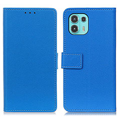 Custodia Portafoglio In Pelle Cover con Supporto M08L per Motorola Moto Edge 20 Lite 5G Blu