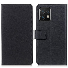 Custodia Portafoglio In Pelle Cover con Supporto M08L per Motorola Moto Edge 40 Pro 5G Nero