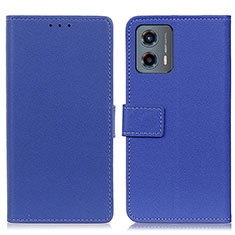 Custodia Portafoglio In Pelle Cover con Supporto M08L per Motorola Moto G 5G (2023) Blu