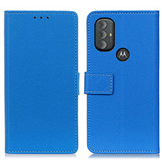 Custodia Portafoglio In Pelle Cover con Supporto M08L per Motorola Moto G Play Gen 2 Blu