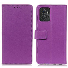 Custodia Portafoglio In Pelle Cover con Supporto M08L per Motorola Moto G Power 5G (2023) Viola